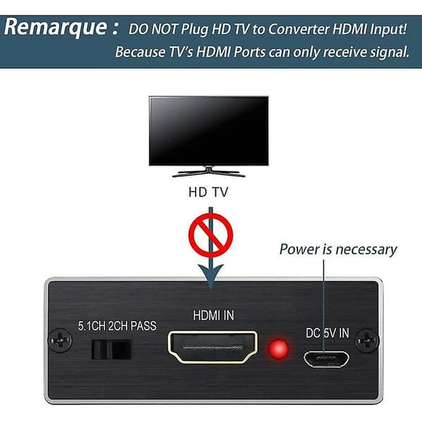 HDMI Audio Extractor 4Kx2K HDMI til HDMI-konverter SPDIF TOSLINK Optisk og 3.5mm Stereo Audio Digital til Analog 4K-adapter
