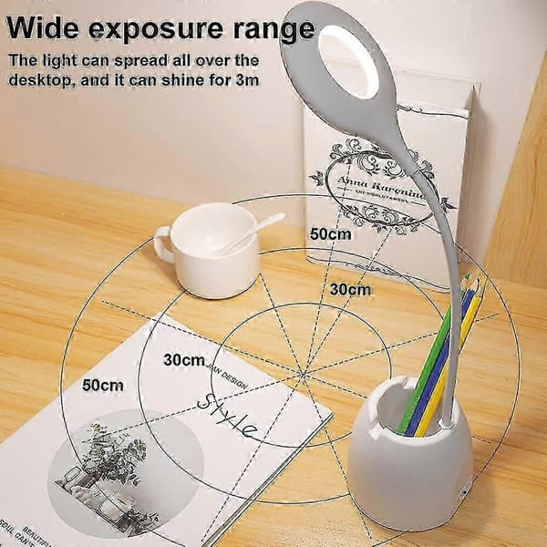 Penholder LED Bordlampe Justerbar Læselampe