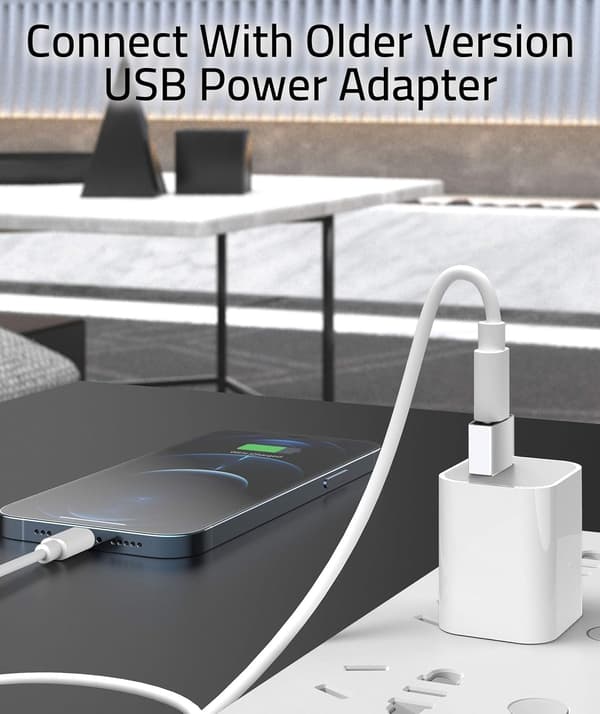 USB A to USB C Adapter Silver