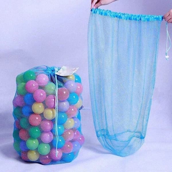 Ball Pit Storage Net Toy Storage Toy Bag Storage Bag, Holds 200 6cm Navy Blue