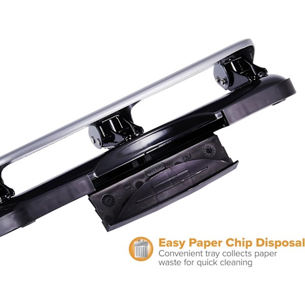 3-Hole Punch, 20 Sheet Capacity, Reduced Effort, Jam-Free Technology, Silver