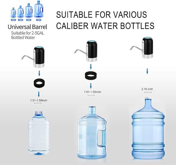 Rechargeable water pump, drinking water pump, portable household