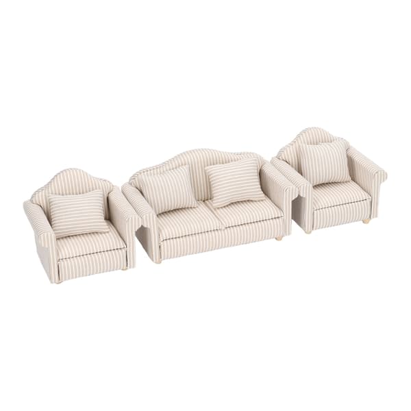 1:12 skala dukkehus sofa håndlavet høj simulering miniature sofa til dukkehus tilbehør