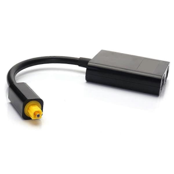 Dobbeltport Digital Optisk Fiber Lydsplitter Kabeladapter 1 Ind 2 Ud