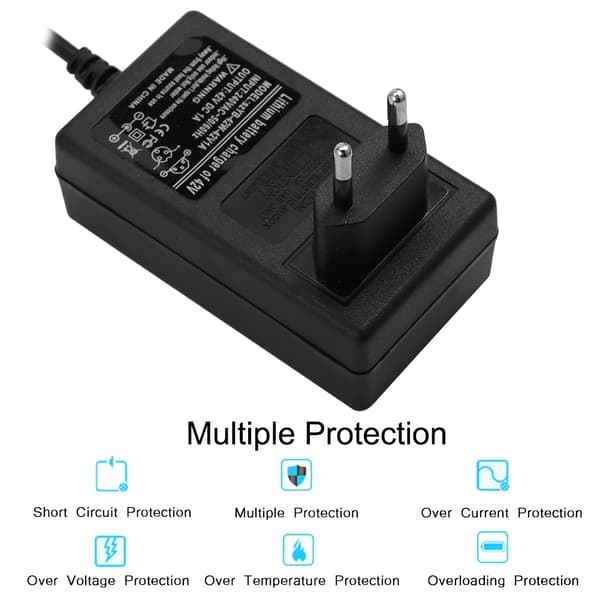 42V1A Strømforsyning Batteriladeradapter for Smart Balansebil Scooter 100-240V (EU-plugg)