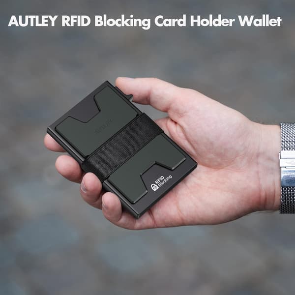 Ultratank RFID-kortholder Pop Up Kreditkortpung Sort Til Kontaktløse Kort