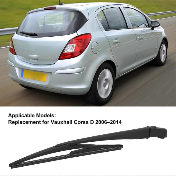 Rear Wiper Arm with Blade 1273090 Improved Performance Rear Windshield Wiper Arm Replacement for Vauxhall Corsa D 2006 to 2014