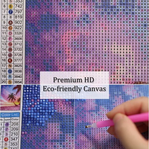 5D Diamond Painting Kits for Adults Dandelion Sunset DIY Rhinesto