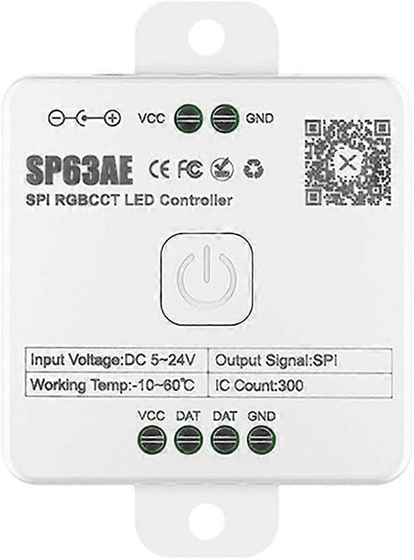 RGB LED Strip Controller SP63AE Model - Smartphone App-kontrol, Understøttelse af flere controllere (FMY)
