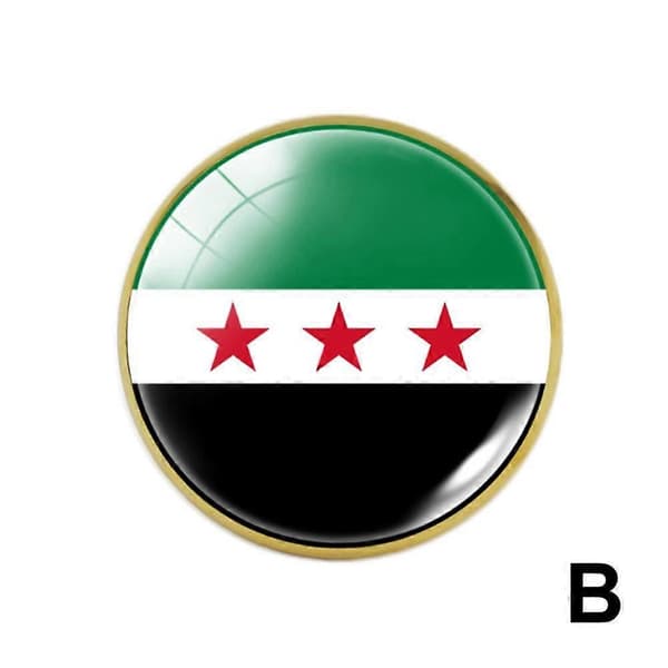 Syyrian itsenäisyyslippu Vapausneula Nappi Syyrian lipun neula