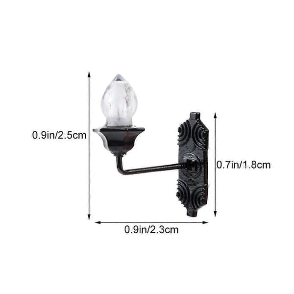 4 stk Små Vegglamper Mini Lysende Vegglampe Sandbord Bygg DIY Materiale