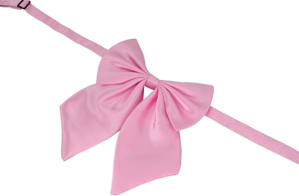 Dame butterfly, justerbar, forhåndsbundet, ensfarvet, NBS1 Gr. one size, rose -