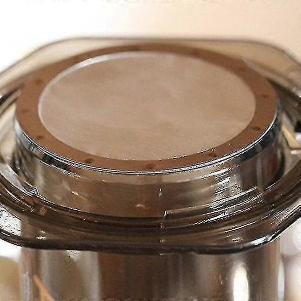 2 kaffemetalfiltre - genanvendeligt filter i rustfrit stål til Aeropress kaffemaskine