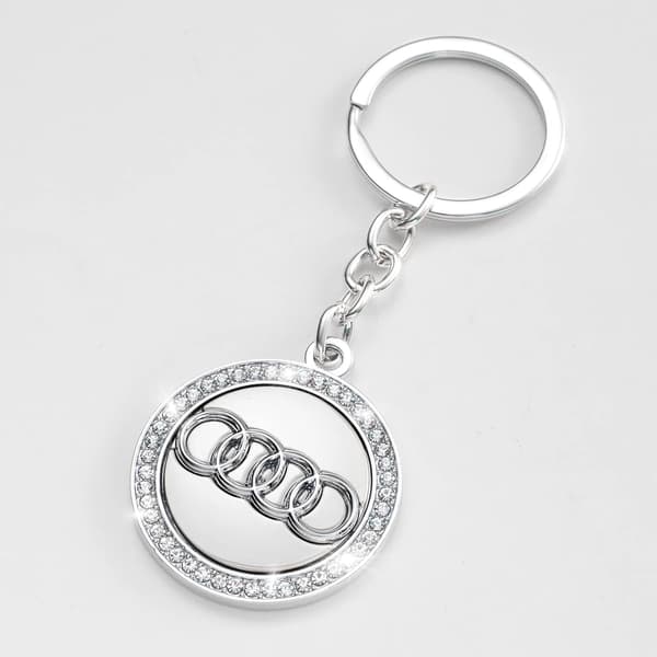 Audi nøglering bil logo nøglering diamant tilbehør egnet til
