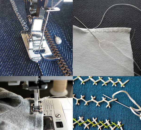 Sytråd Polyester Spoler 5 Farver 3000 Yard Spoler Overlock Kegle til Symaskine(B)