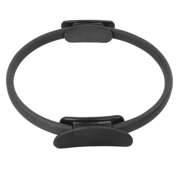 Yoga Ring Training Fitness Double Handle Exercise Circle Home Workout Equipment Black