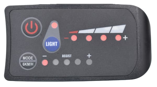 6-bens S810 E-cykelmåler LED-display Ip65 36v Uart til elcykel