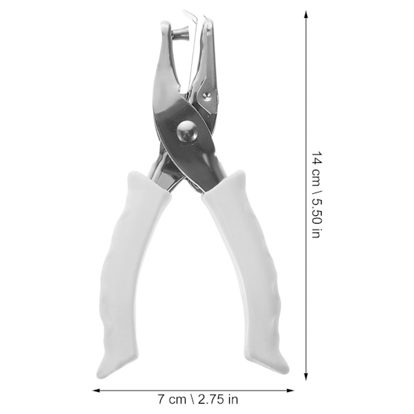 Manual One-Hole Punch, Metal Punch, Plastic, White Punch, Loose Leaf
