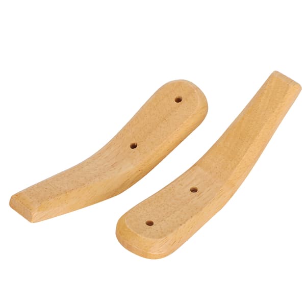 2 Pcs Simple Wall Mounted Wooden Coat Hooks in Modern Style Wall Organizer for Home