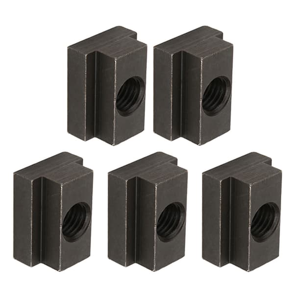 T-slot Nut with Black Oxide Finish, M12 Thread, 5-Pack