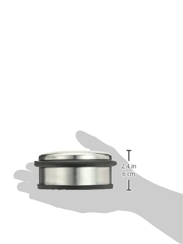 TL74052 Dørstop i rustfrit stål, 10 cm diameter x 4 cm højde, 1