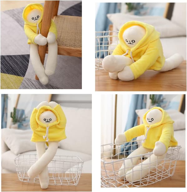 Fylld bananman gosedjursdocka med magnet rolig man docka De