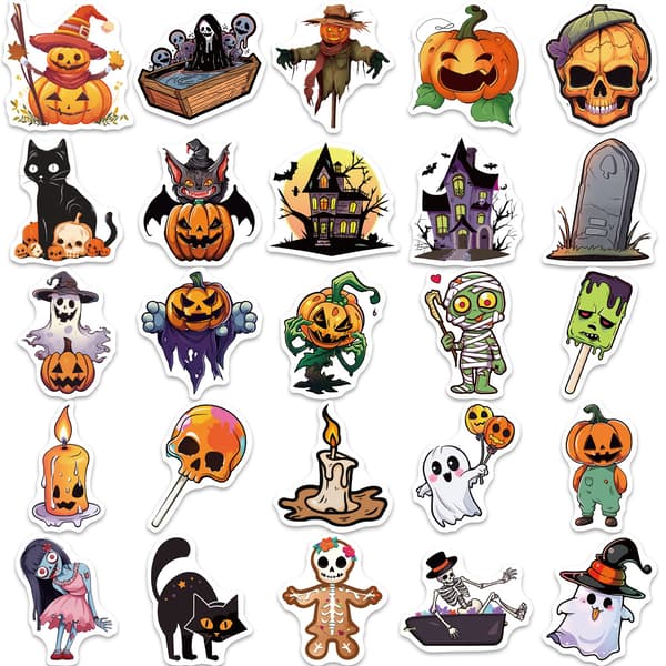 50 sarjakuva Halloween-graffititarraa