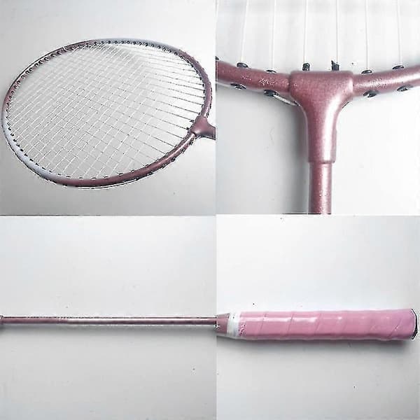 Badmintonracketar och bärväska set Badmintonracketset Inomhus Utomhus Rosa