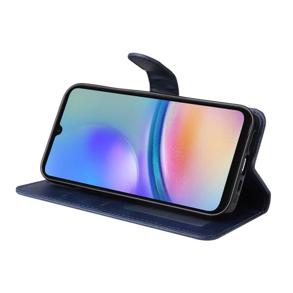 SKALO Samsung A05s 4G PU-Läder Plånboksfodral - Flerfärgad Blå_max Blå Blå