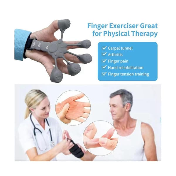Resistance Bands for Hand Grip - Finger Exerciser, Hand Strength, and Stretching Device