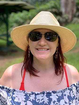 Dame- og herrehat, brun strå Panama-hat, sommer bredskygget solhat, anti-UV til strandrejser, solhat