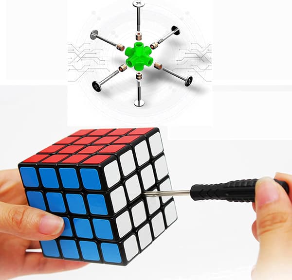 4 x 4 x 4 speed cube, original magisk terning puslespil, 62 mm advanc