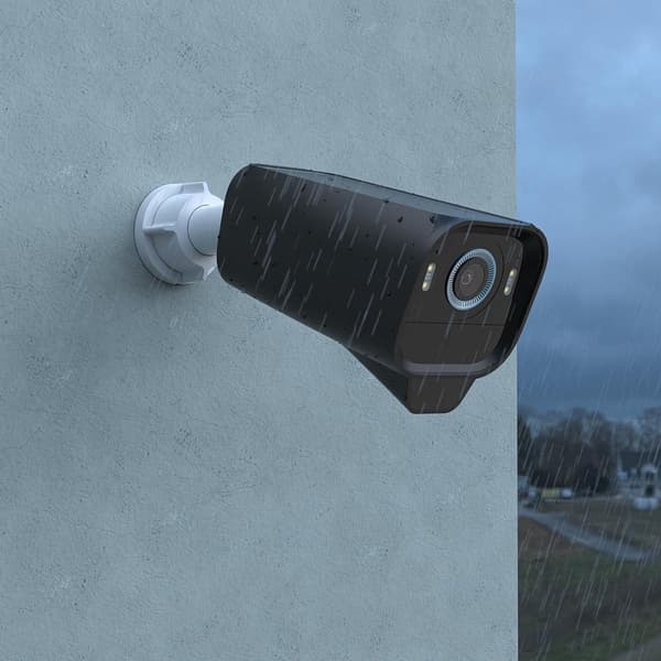 2-delat skyddande silikonfodral för kamera - svart, halvöppet vattentätt silikonskydd för säkerhetskameror