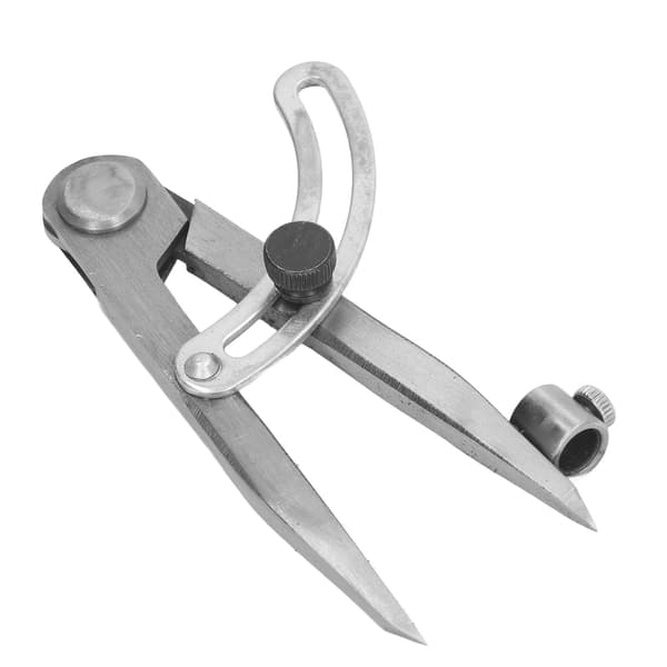 Compass Scriber Lockable Wing Divider Woodworking Metal Scribe Tool Draw Circles with Pen Holder 125mm