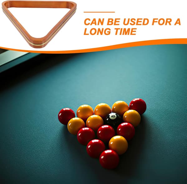 Træ Billard Trekantstativ Pool trekantstativ holdbart stabilt til Snooker Billardbord tilbehør retro stil Professionel og Fritidsspiller -