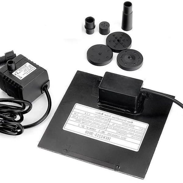 Solar Water Pump Garden Fountain Pool Watering Pond Pump Black