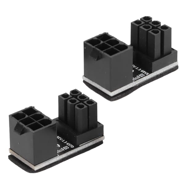 2 stk ATX 6-pinners adapter Slitasjeytelse Lite volum Lette stasjonære datamaskiner Grafikkortadapter Soppmodell