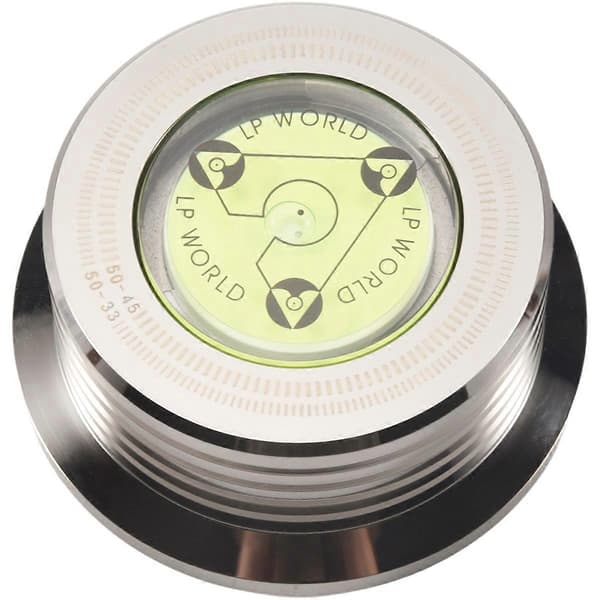 Universal LP Vinyl Record Player Record Stabilizer with Level Aluminum Alloy Weight Clamp