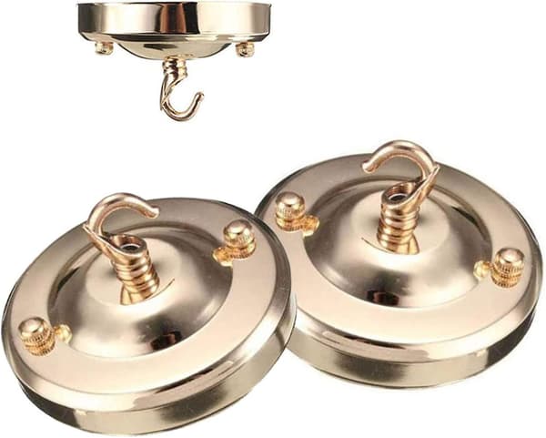 Rosa loftkrog, retro jernkrog, alsidig loftkrog til loftlampe, tilbehør til hængende lampe