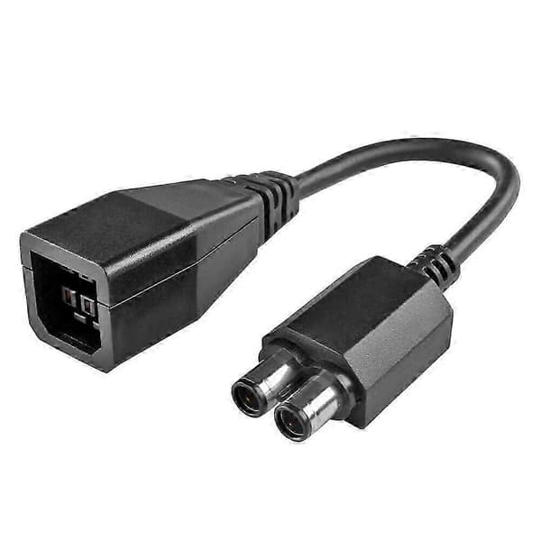 2-ports strømforsyningskonverter AC-adapterkabel kompatibel Xbox 360 til Xbox 360 Slim
