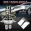 2 pcs H4 LED Headlight Bulbs Kit High Low Beam 220w 60000lm Super Bright 6000k White