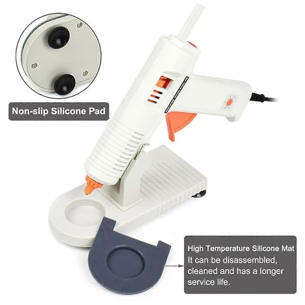 Hot Melt Glue Tool with 11mm Hot Melt Glue Thermal Glue Tool with Stand Home School DIY Tool EU Plug