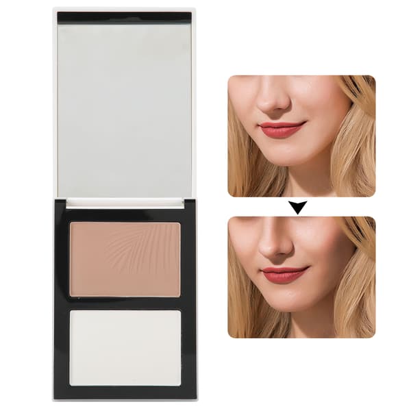 FOCALLURE Face Contour Powder Long Lasting Bronzer Highlighter Pressed Powder Makeup Tool#2