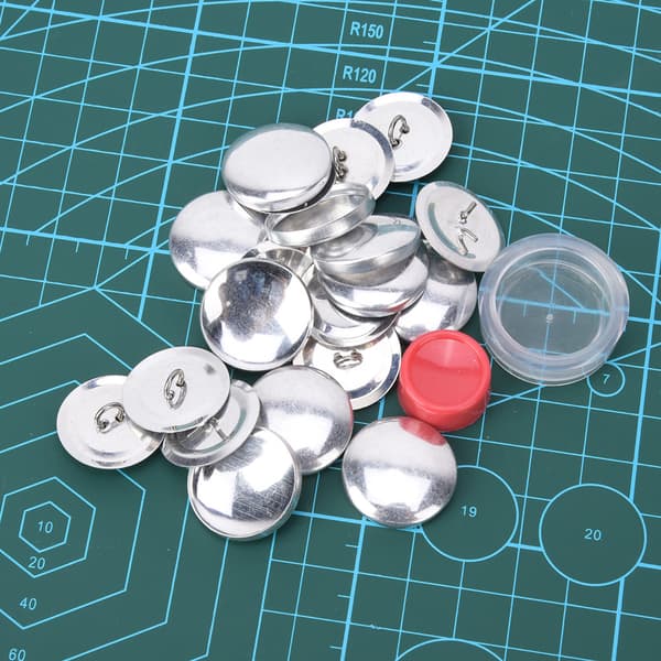 Fabric Button Cover Kit Round Button Base DIY Handmade Craft Buckle Making Tool 25MM