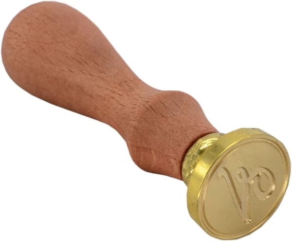 Retro messinghode trehåndtak 26 bokstaver A-Z Alfabet Initial Voks klassisk lakkseglstempel GZ5 5740 -