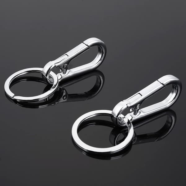 Metalkarabinhage Nøglering Kæde Klemme Krog Organizer til Unisex 4-pak