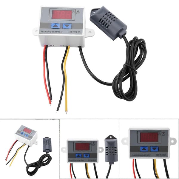 XH-W3005 Digital Hygrometer Switch Controller Fuktighetssensor 0~99%RH 12V
