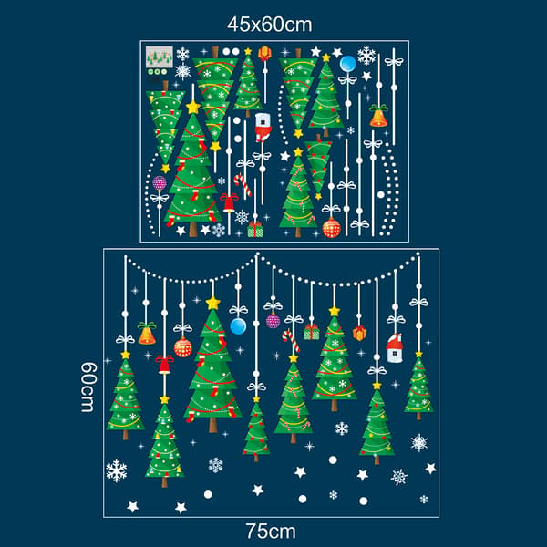 Christmas New Year Wall Stickers Window Decorative Stickers