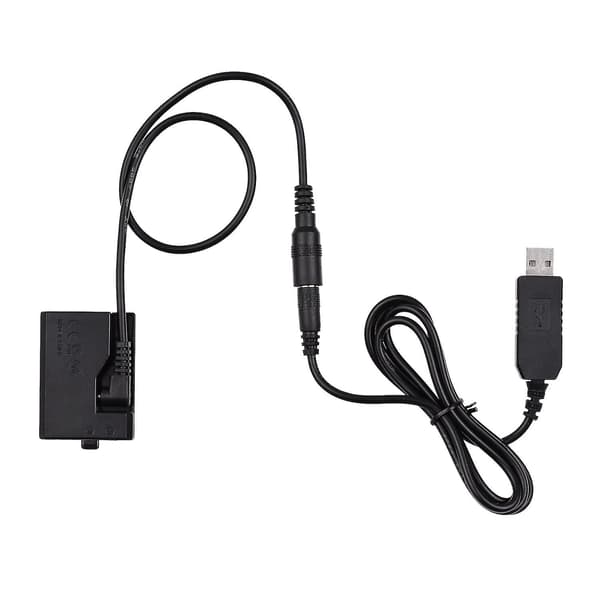 ACK-E10 5V USB Dummy Batteri DC Koblingsadapter (erstatning for LP-E10) til Rebel T3/T5/T6/T7/T100