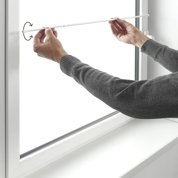 Verhotanko ilman porausta Ø 8 mm Valkoinen Teräs 45-70 cm